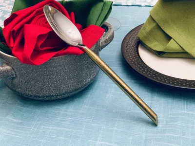 Vibhsa Golden Silverware Tablespoons Set Of 6