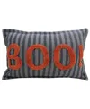 Vibhsa Halloween Boo Decorative Pillow, 24" X 14"
