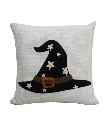 Vibhsa Halloween Witch Hat Decorative Pillow, 20" X 20"