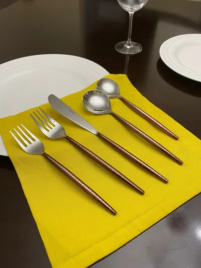 Vibhsa Hammered Stainless Steel Flatware 20-pc Set