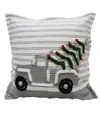Vibhsa Holiday Car Decorative Pillow, 20" X 20" In Multi