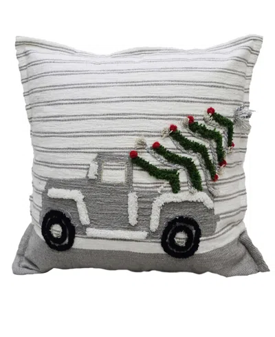 Vibhsa Holiday Car Decorative Pillow, 20" X 20" In Multi