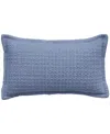 Vibhsa Honeycomb Handwoven Decorative Pillow, 14" X 24" In Blue