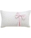 Vibhsa Linden Handwoven Decorative Pillow, 14" X 24" In White