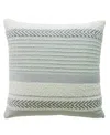 Vibhsa Linden Street Handloom Woven Striped Decorative Pillow, 20"x20" In Multi Color