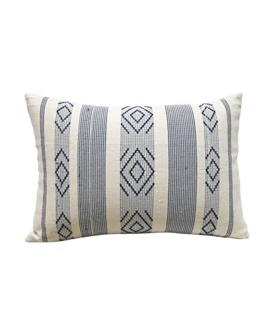 Vibhsa Linden Street Jacquard Woven Decorative Pillow, 14'' X 20'' In Multi Color