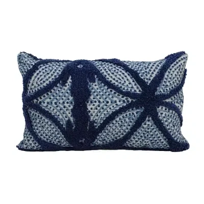 Vibhsa Linden Street Rectangular Throw Pillow In Blue