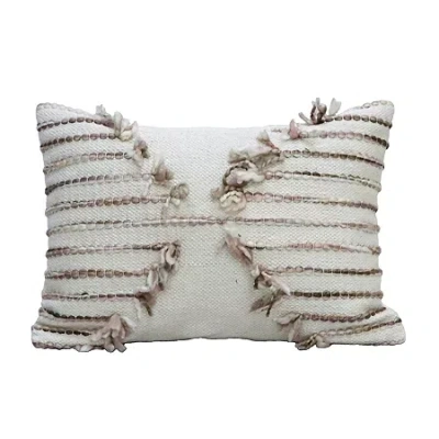 Vibhsa Linden Street Rectangular Throw Pillow In White