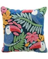 Vibhsa Novelty Hooked Decorative Pillow, 20" X 20" In Multi