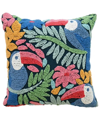 Vibhsa Novelty Hooked Decorative Pillow, 20" X 20" In Multi