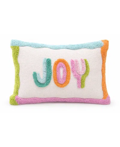 Vibhsa Playful Tufted Joy Lumbar Decorative Pillow, 14" X 20" In Multi