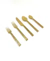 Vibhsa Rustic 20-pc. Flatware Set, Serving For 4 In Rustic Golden