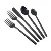 Vibhsa Shiny Black 20-pc. Flatware Set In Black