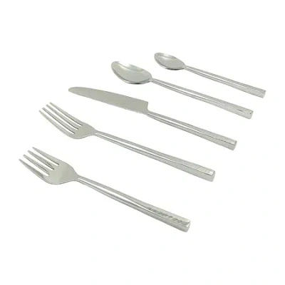 Vibhsa Silver Hammered 20-pc. Flatware Set