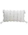 Vibhsa Sparkles Christmas Decorative Pillow, 14" X 24" In Ivory