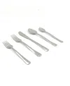 Vibhsa Swirl 20-pc. Flatware Set, Serving For 4 In Silver Glossy Finish