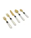 Vibhsa Victorian 20-pc. Flatware Set, Serving For 4 In Golden And White Finish