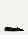 Vibi Suede Easy Loafer Slippers In Amerigo