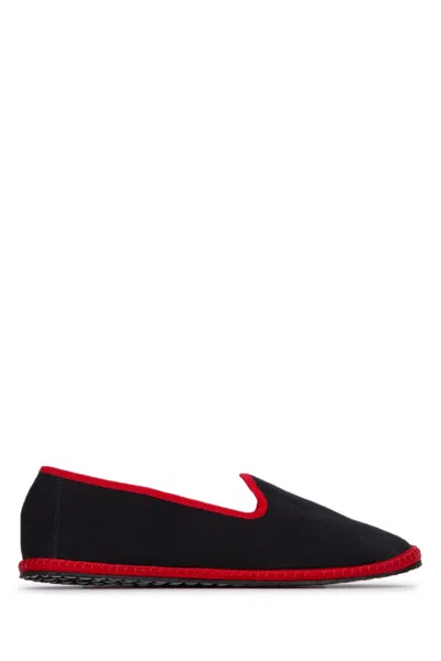 Vibi Venezia Black Slip On Loafers