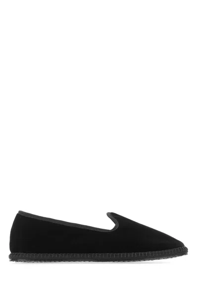 Vibi Venezia Black Velvet Nero Ballerinas