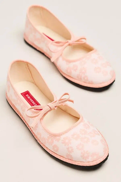Vibi Venezia Brigitte Bow-tie Mary Jane Flats In Pink