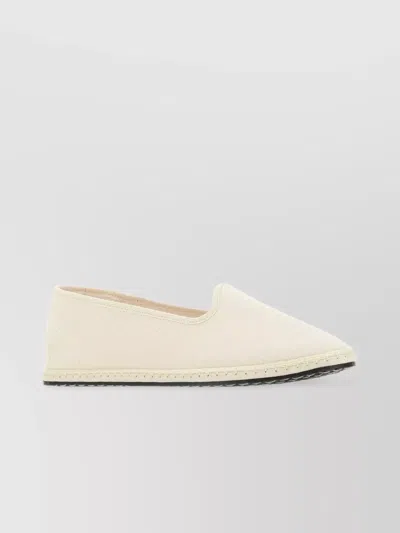 Vibi Venezia Canvas Ballerina Shoes Bianca Furlane In Neutral