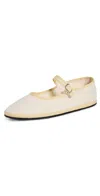 Vibi Venezia Classic Linen Mary Janes Lisca Bianca In Lisca Bianca