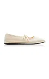 Vibi Venezia Exclusive Brigitte Linen Mary Jane Flats