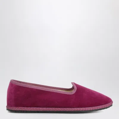 Vibi Venezia Friulane In Certosa Pink Velvet In Blue