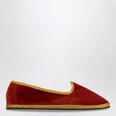 Vibi Venezia Friulane In Rialto Color Velvet In Red