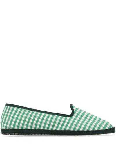 VIBI VENEZIA GINGHAM-CHECK LOAFERS