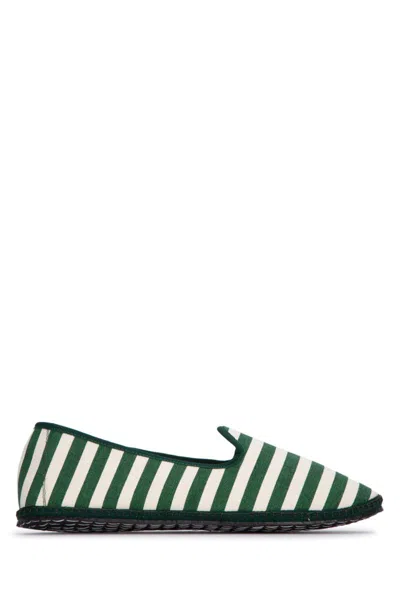 Vibi Venezia Loavers In Greenstripes