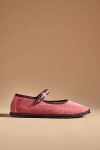 Vibi Venezia 10mm Marie Antoinette Velvet Loafers In Pink