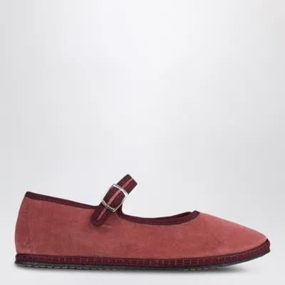 Vibi Venezia Mary Jane In Marie Antoinette Pink Velvet