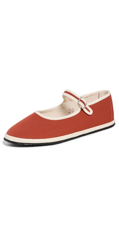 Vibi Venezia Mj Canvas Flats In Red