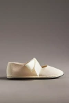 Vibi Venezia Silk-satin Mary Jane Flats In White