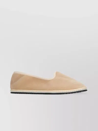 Vibi Venezia Slip-on Loafers Elasticated Trim In Neutral