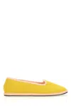 Vibi Venezia Stitch-trim Slip-on Slippers In Ochre