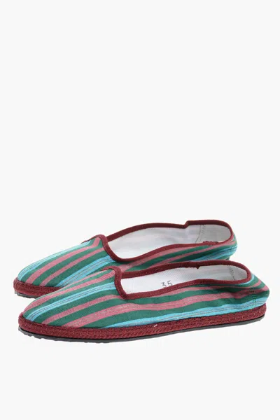 Vibi Venezia Striped Cotton Furlane In Multi