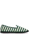 Vibi Venezia Loafers Jute Sole Canvas Upper In Multi
