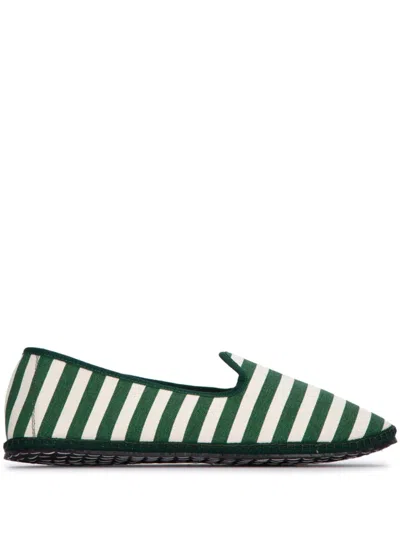 VIBI VENEZIA STRIPED LOAFERS