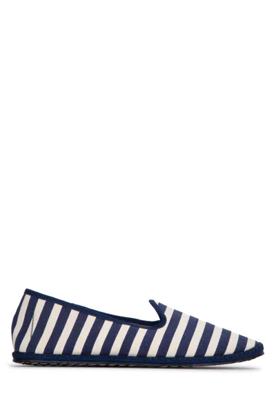 Vibi Venezia Stripped Slip On Ballerinas