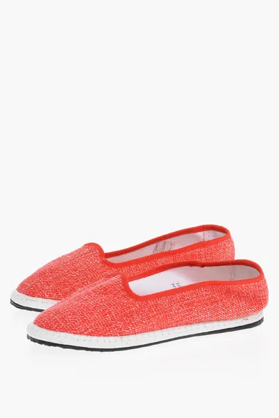 Vibi Venezia Two-tone Crocht Furlane In Red