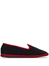Vibi Venezia Two-tone Loafers In Black
