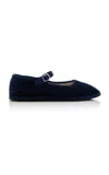 VIBI VENEZIA VELVET CORDUROY MARY JANE FLATS