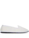 Vibi Venezia Loafers With Elasticized Topline And Rounded Toe In White