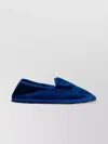 VIBI VENEZIA VELVET ROUND TOE SLIPPERS WITH CONTRAST SOLE