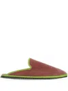Vibi Venezia Velvet Slippers In Brown