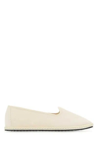 Vibi Venezia White Canvas Bianca Furlane In Neutral