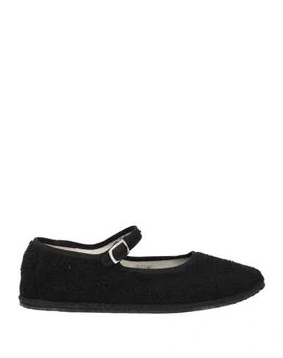 Vibi Venezia Woman Ballet Flats Black Size 8 Textile Fibers